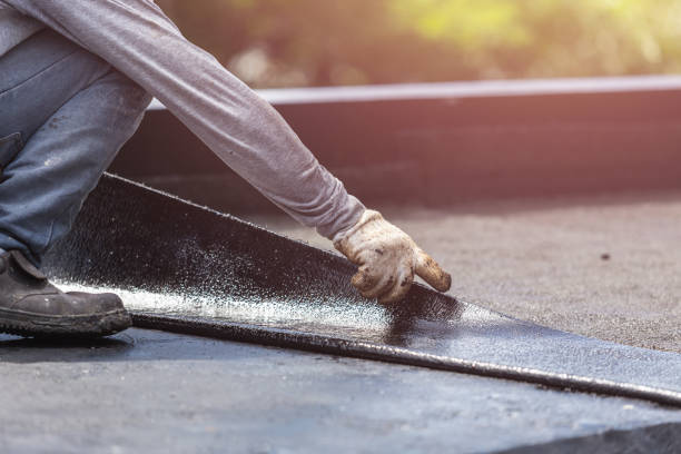 Professional Exterior Waterproofing technician working in Wyoming, NY